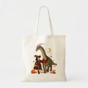 Thorn Wizard & Bajadasaurus Halloween Trick-or-Tre Tote Bag