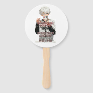 Thorned-Crown-&-Cold-Eyes - Edgy Aesthetic Anime  Hand Fan