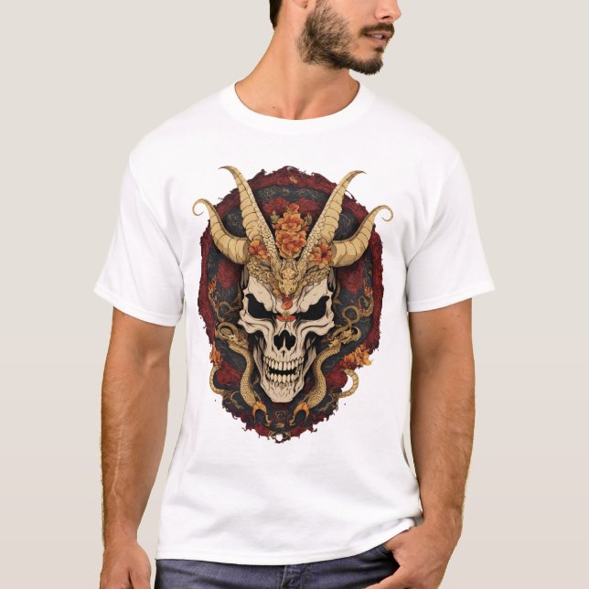 Thorned Skull Death Metal T-Shirt (Front)