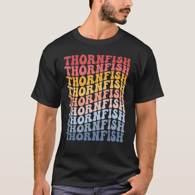 Thornfish Groovy Retro Fish T-Shirt (Front)