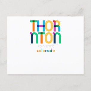 Thornton Colorado Mid Century, Pop Art, Postcard