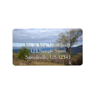 Thornton Gap View in Spring Label