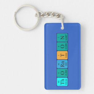Thornton periodic table name keyring