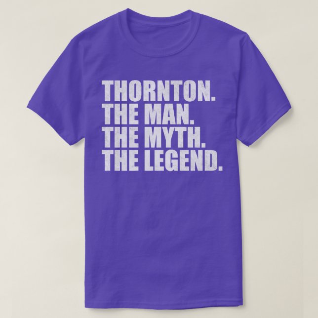 ThorntonThornton Family name Thornton last Name Th T-Shirt (Design Front)