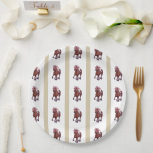 Thoroughbred Champion Seabiscuit Beats War Admiral Paper Plate