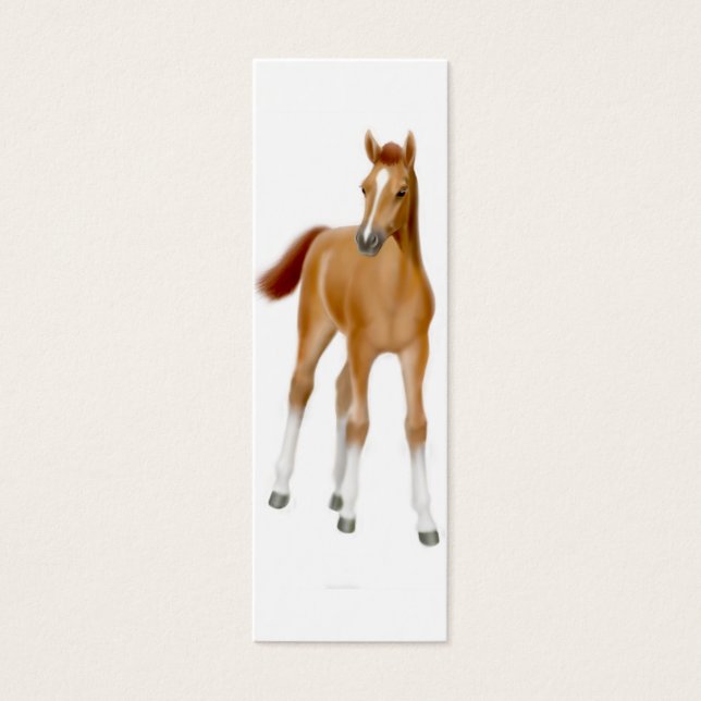 Thoroughbred Foal Bookmark (Front)