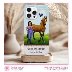 Thoroughbred Horse and Rider iPhone iPhone 15 Case