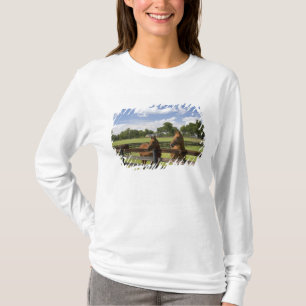 Thoroughbred horse farm in Marion County, T-Shirt