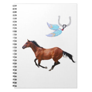 Thoroughbred Horse Feathers Notebook