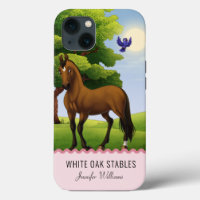 Thoroughbred Horse in a Pasture Case-Mate iPhone