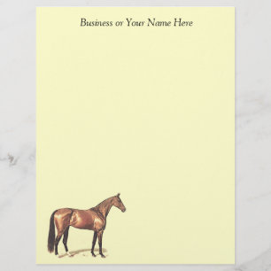 Thoroughbred Horse Personal or Business Paper