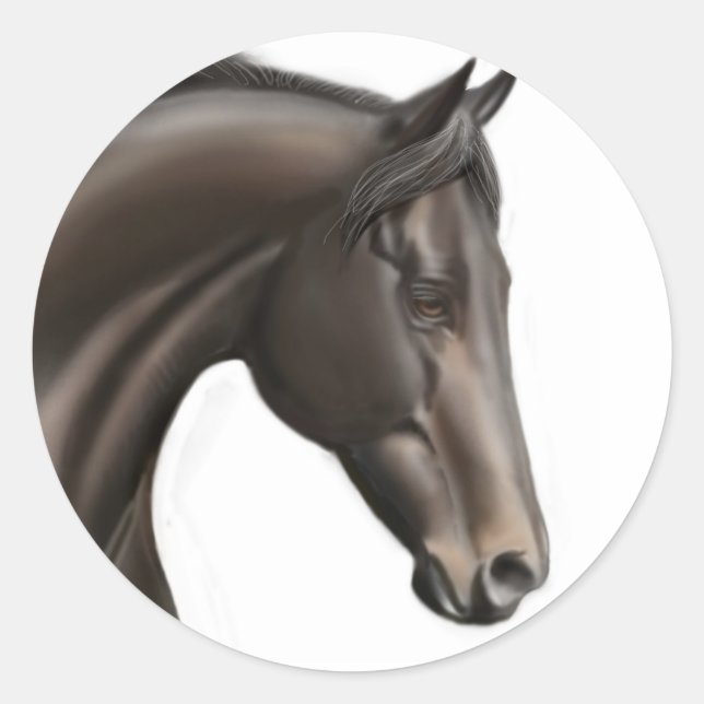 Thoroughbred Horse Sticker (Front)