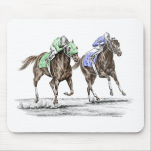 Thoroughbred Horses Racing Mouse Pad