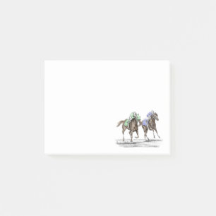 Thoroughbred Horses Racing Post-it Notes