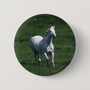 Thoroughbred Mare 6 Cm Round Badge