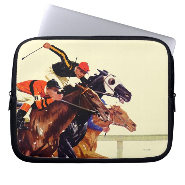 Thoroughbred Race Laptop Sleeve (Front)