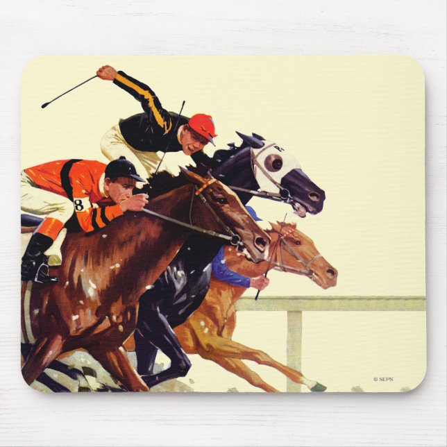 Thoroughbred Race Mouse Pad (Front)