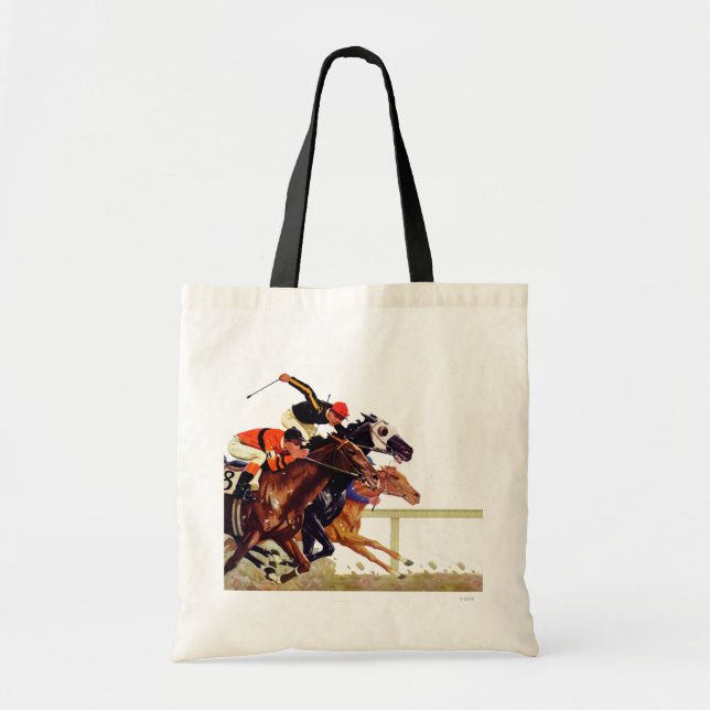 Thoroughbred Race Tote Bag (Front)