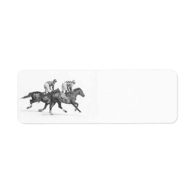 Thoroughbred Racehorse Return Address Labels (Front)