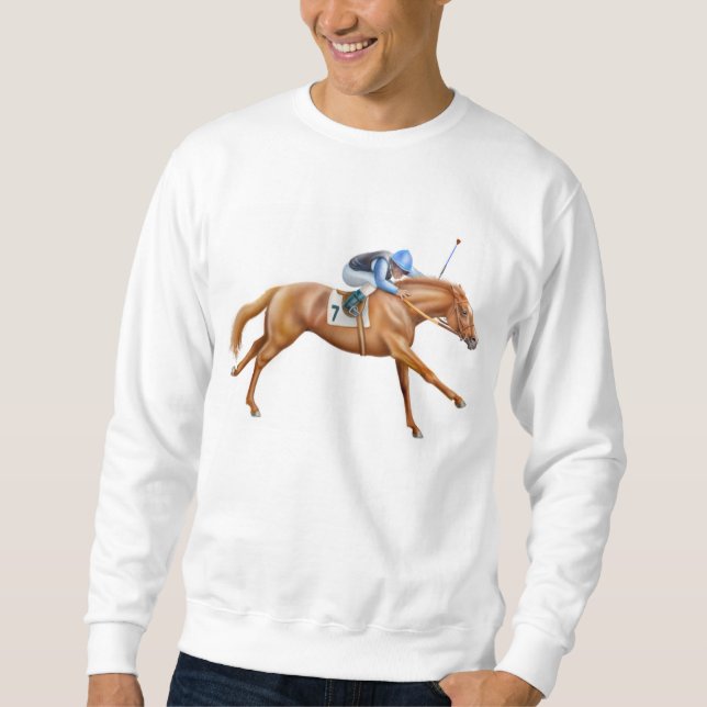 Thoroughbred Racehorse Sweatshirt (Front)