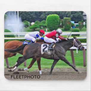 Thoroughbred Racing at Historic Saratoga Racetrack Mouse Pad