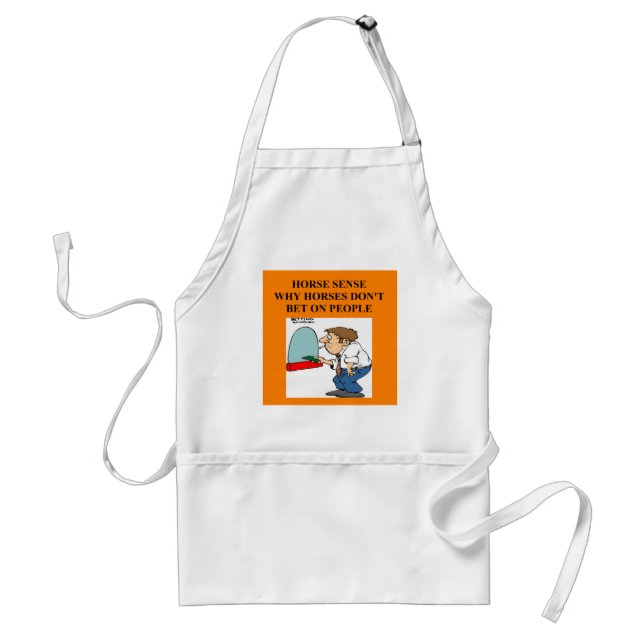thoroughbred racing lovers standard apron (Front)