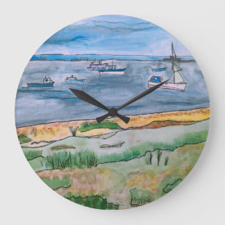 Thorpe Bay Seascape Large Clock