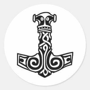 Thor's Hammer Classic Round Sticker