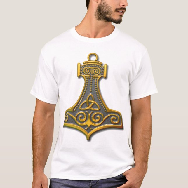 Thor's Hammer-gold T-Shirt (Front)