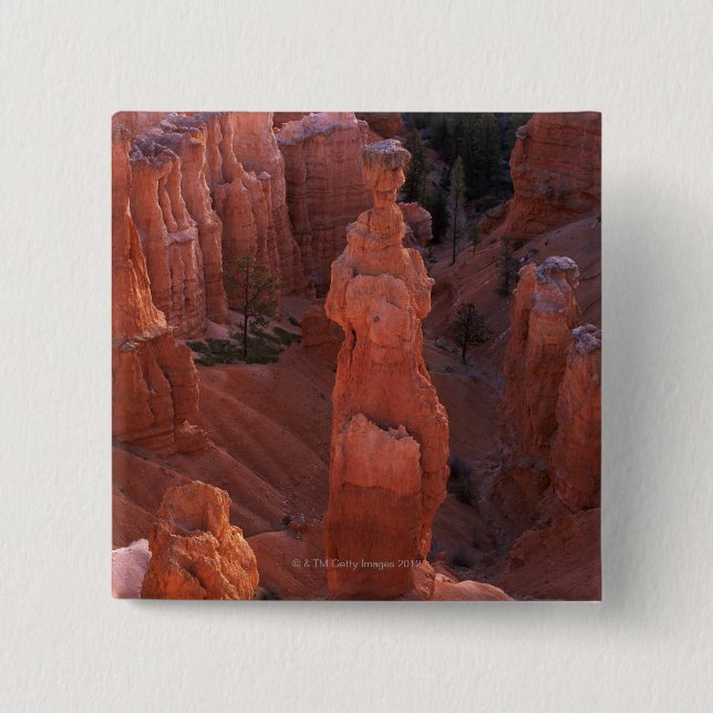 Thor's Hammer hoodoo on Navajo Trail 15 Cm Square Badge (Front)