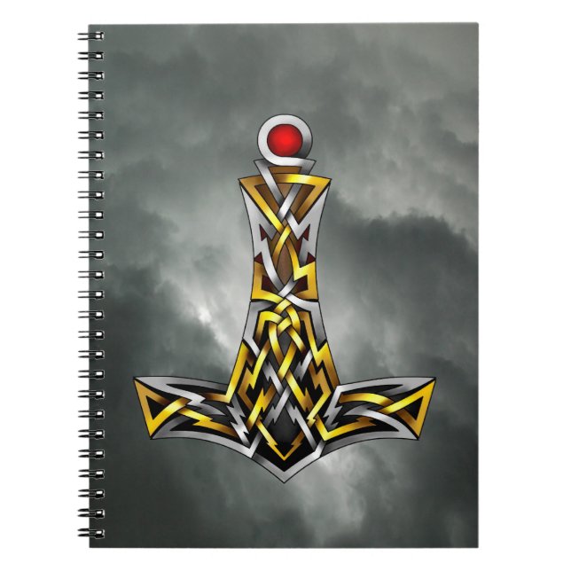 Thor's Hammer Spiral Notebook (Front)
