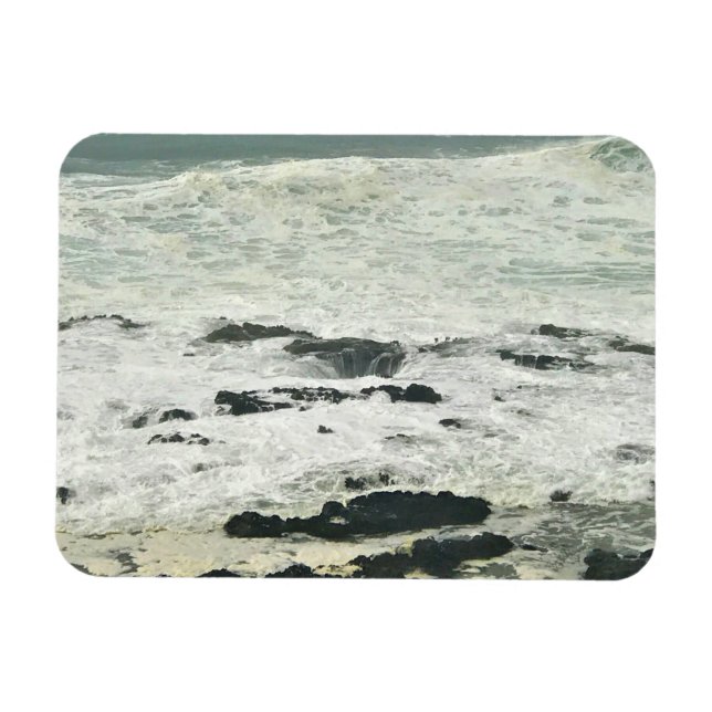 Thor's Well, Cape Perpetua, Oregon Coast Magnet (Horizontal)