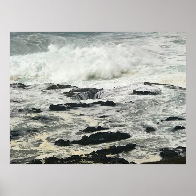 Thor's Well, Cape Perpetua, Oregon Coast Poster (Front)