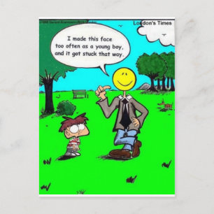 Those Happy Faces Offbeat Cartoon Gifts & Tees Postcard