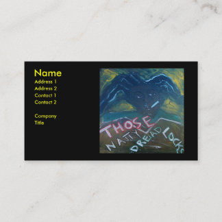 THOSE NATTY DREADLOCKS BUSINESS CARD