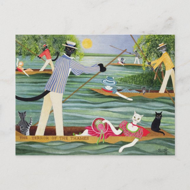 Those Summer Punts Postcard (Front)