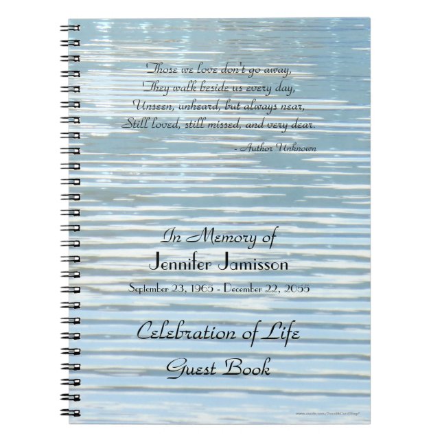 Those We Love Celebration of Life Guest Book (Front)