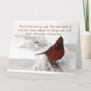  "Those we love don't go away" large Card