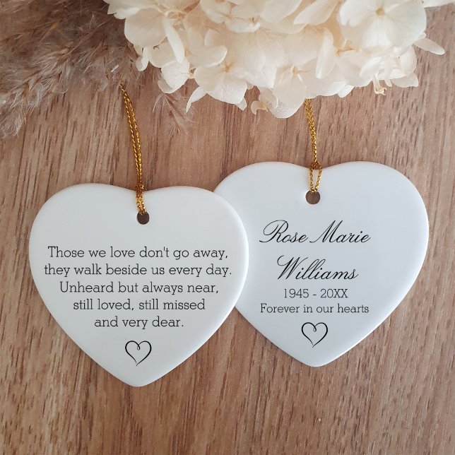 Those we love, personalised memorial ceramic tree decoration (Creator Uploaded)