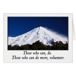 Those who can do more volunteer