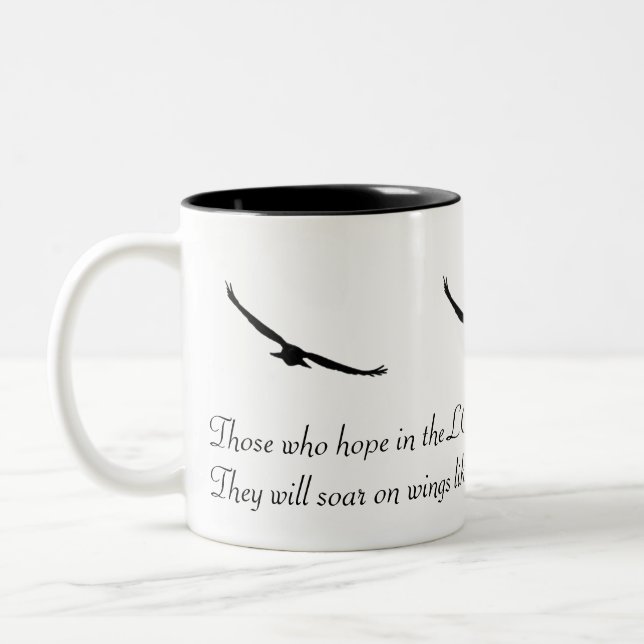 Those who hope in the LORD ... | Two-Tone Coffee Mug (Left)