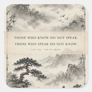 Those Who Know Do Not Speak — Taoist Sticker