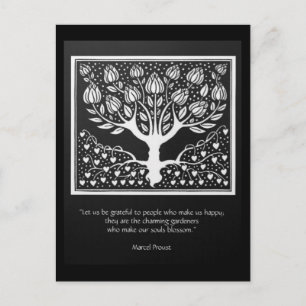 Those who make the soul blossom postcard