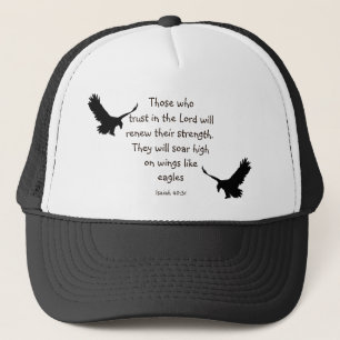 Those who trust in the Lord Scripture Inspiration Trucker Hat