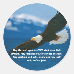 Those Who Wait On The Lord Classic Round Sticker