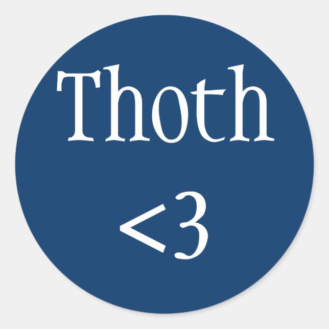 Thoth <3 sticker (Front)