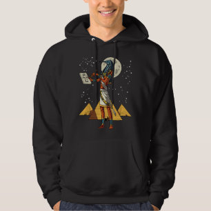 Thoth Egyptian God Ancient Egyptian Pyramids Ankh Hoodie