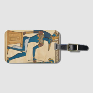 Thoth, Egyptian God. Emerald Tablets. Luggage Tag