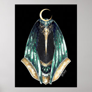Thoth God of Wisdom Poster
