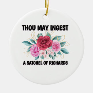 Thou may ingest a satchel of Richard Ceramic Tree Decoration